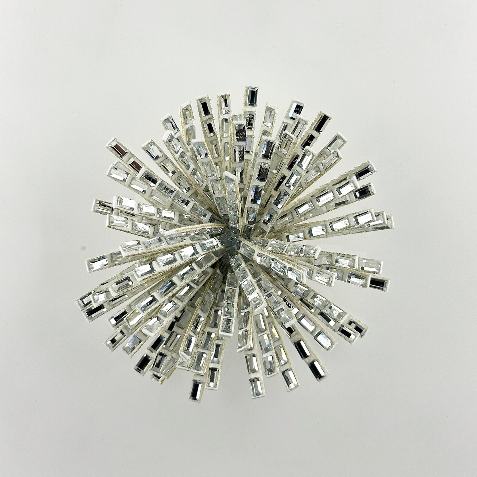 Diamond Flower sample · 3D sculptural starburst rhinestone motif applique